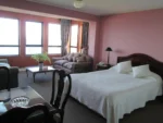 Dormitorio de la Suite en Puerto Montt del Hotel Apart Colón