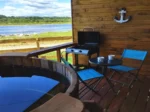 Terraza con el Jacuzzi de la Suite El Encanto de Antilhue Valdivia